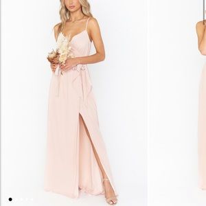 Show me your mumu Dusty Blush Crisp dress